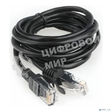 Патч-корд CCA light UTP Гарнизон PC-UTP-5e-2-BK cat.5e, 2м, литой, многожильный черный