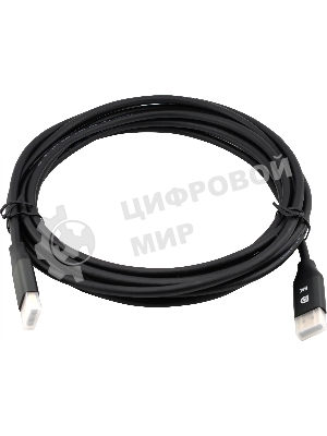Кабель аудио-видео Cactus CS-DP-DP-1.4-5 DisplayPort (m)/DisplayPort (m) 5м. позолоч.конт. черный