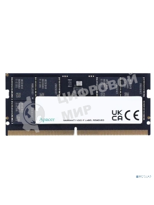 Оперативная память Apacer, DDR5, 16Gb (1x16Gb), 5600MHz, CL40, SO-DIMM