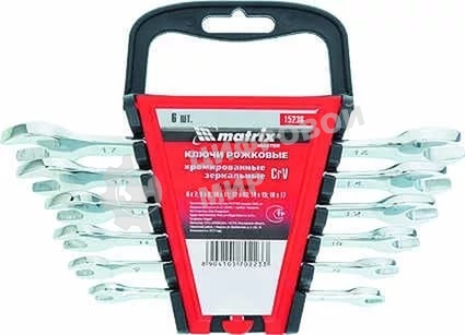 Набор рожковых ключей Matrix (6-17 мм) 6 шт.