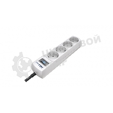 Сетевой фильтр Pilot mini 10 м, 4 розетки, белый, коробка