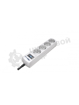 Сетевой фильтр Pilot mini 10 м, 4 розетки, белый, коробка