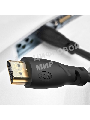 Кабель Greenconnect 1.5m HDMI 1.4, OD7.3мм, 30/30 AWG, позолоченные контакты, Ethernet 10.2 Гбит/с, 3D, 4K, экран Greenconnect Кабель 1.5m HDMI 1.4, OD7.3мм, 30/30 AWG, позолоченные контакты, Ethernet 10.2 Гбит/с, 3D, 4K, экран