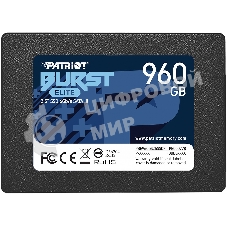 Накопитель SSD Patriot Burst Elite, 960Gb, SATA, 2.5