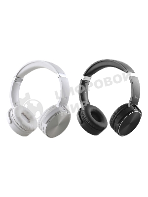Беспроводные/проводные наушники Harper HB-217 белый, накладные, Bluetooth + проводной, складная конструкция, до 5 ч