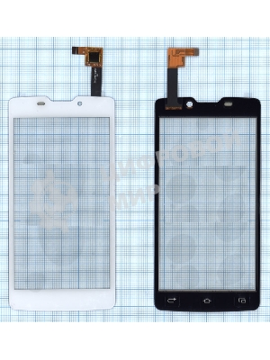 Сенсорное стекло (тачскрин) для DNS S4507, белое