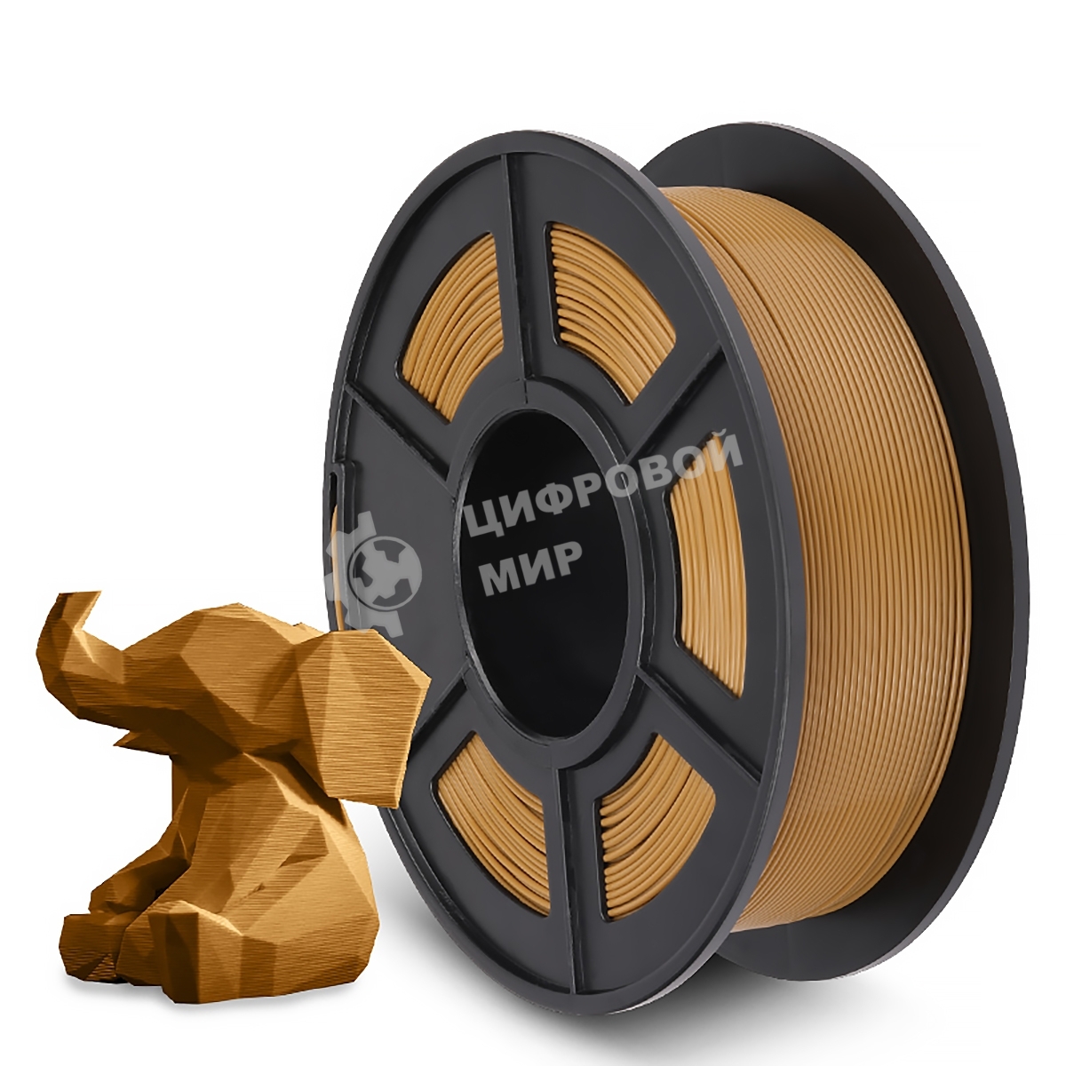 Филамент NVPrint PLA Coffee для 3D печати диаметр 1.75мм длина 330 метров масса 1 кг