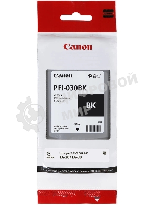 Картридж струйный Canon Pigment Ink PFI-030 черный (55 мл) для Canon imagePROGRAF TA-20, TA-30, TM-240, TM-340
