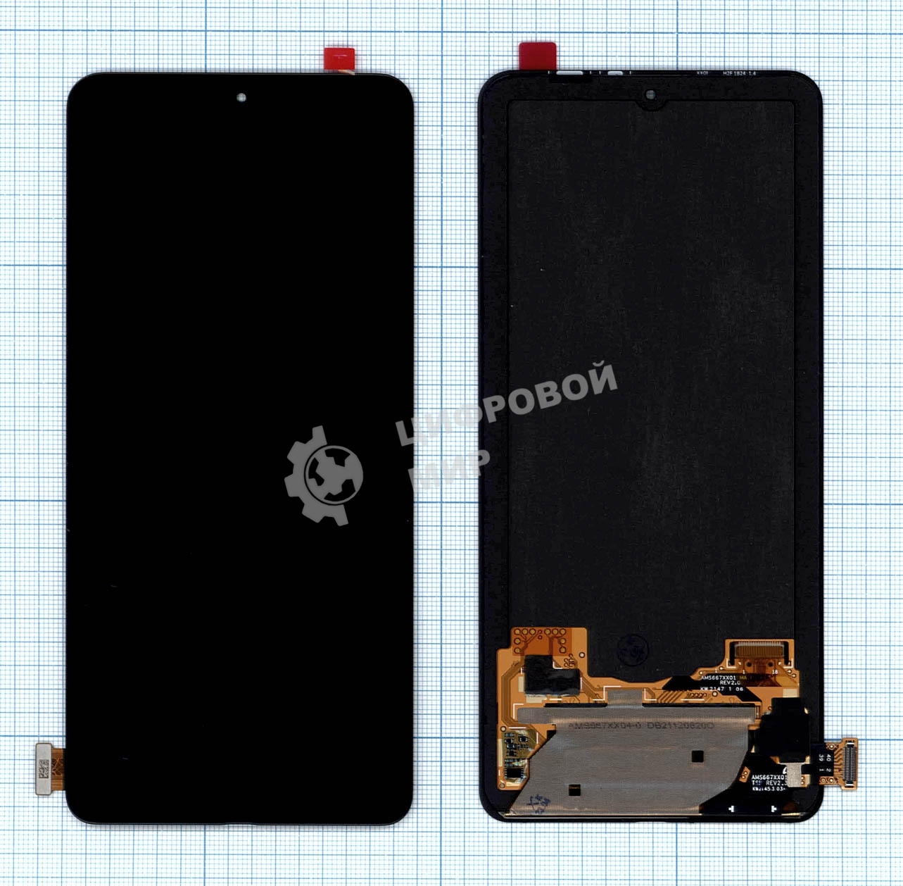 Дисплей для Xiaomi Black Shark 4 в сборе с тачскрином черный (OR)