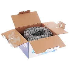 Кабель SkyNet Light UTP indoor 2x2x0,46, медный, FLUKE TEST, кат.5e, однож., 305 м, box, серый