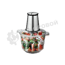 Измельчитель Centek CT-1395 Сталь 600Вт 2 скорости, стеклянная чаша 2,0л, разборные ножи, 4 лезвия