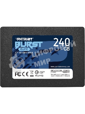 Накопитель SSD Patriot Burst Elite, 240Gb, SATA, 2.5