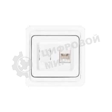 Розетка компьютерная 1-м СП Валери бел. UNIVersal В0035
