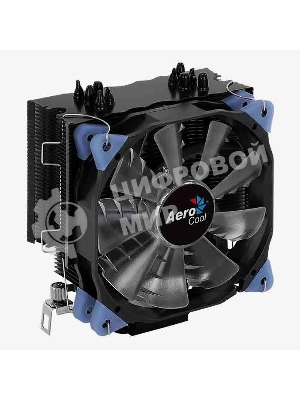 Кулер для процессора AeroCool/Formula Verkho 5 Dark черный, 120 мм, алюминий/медь, 2000 об/мин, 27 дБ, 4 pin, 150 Вт, 156.5 мм