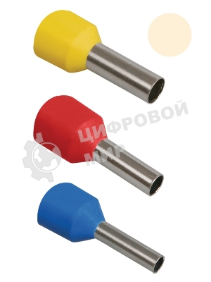 Наконечник-гильза изол. Е1012 10 кв.мм (уп. 100 шт) IEK UGN10-010-07-12