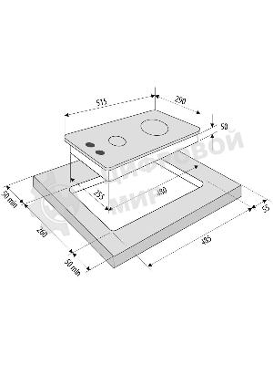 Газовая варочная панель Krona GALILEO 30 BL
