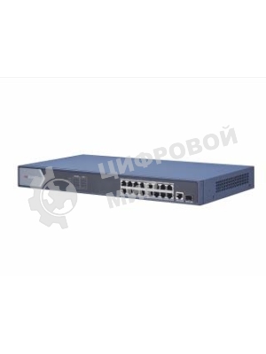 Коммутатор Hikvision DS-3E0518P-E 17G 1SFP 16PoE+ 230W неуправляемый