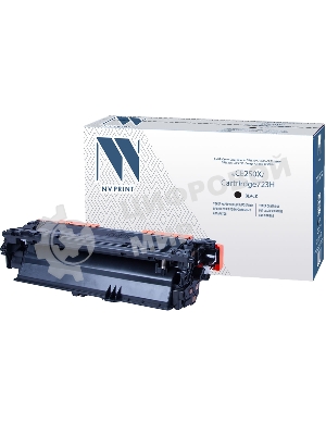 Картридж лазерный NVPrint совместимый HP CE250X черный для LJ Color CM3530/CP3525 (10500k)