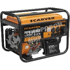 Электрогенератор бензиновый Carver PPG-6500E, 5.5 кВт, 74 дБ, 86 кг