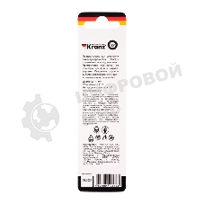 Сверло по металлу Kranz 1,0х34х12 мм HSS (2 шт. в упаковке) DIN 338