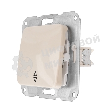 Переключатель Kranz DEA 1кл прох. с/у 10А мех. бежевый