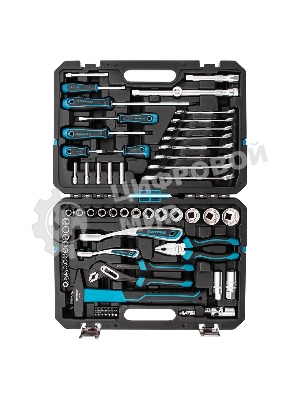 Набор инструментов Gross 76 предметов, 120 зубьев, CrV1/4, 1/2