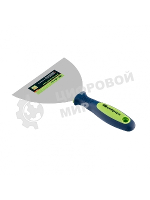 Шпательная лопатка из нержавеющей стали Сибртех 150 мм, двухкомпонентная рукоятка