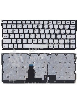 Клавиатура для ноутбука Lenovo Yoga 900S-12ISK, серебристая без рамки с подсветкой