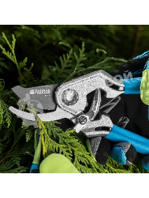 Секатор прямого реза Palisad LUXE 205 мм, алюминиевые рукоятки в ПВХ-оболочке