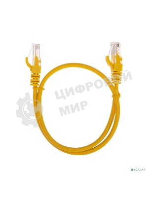 Патч-корд U/UTP Rexant cat.5e, RJ45-RJ45, 26AWG, ZH нг(А)-HF, желтый, 0, 5 м