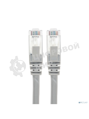 Патч-корд S/FTP Rexant кат.6A (10G), RJ45-RJ45, неэкранированный, 28AWG, LSZH, серый, 10 м