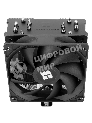 Кулер для процессора Thermalright Burst Assassin 120 SE черный/серебристый (4-pin PWM, 148мм, Al/Cu, 6x6мм, 1x120мм, 66.17CFM, 25.6dBA, 1550RPM, S: 1851/1700/1200/115X, AM5/AM4)