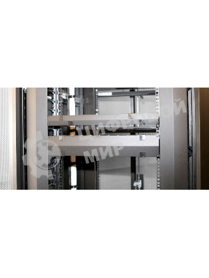 Кабельный организатор с крышкой Hyperline CMF-1U-FPL106-MCOV-RAL9005, глубина 106 мм, 19