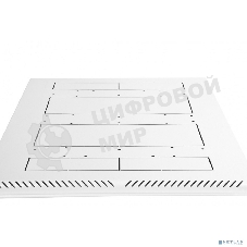 Шкаф коммутационный ЦМО (ШТК-М-24.6.6-3ААА) напольный 24U 600x600 мм пер. дв. металл 2 бок. пан. металл 700 кг серый 455 мм 55 кг 1245 мм