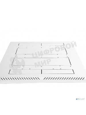 Шкаф коммутационный ЦМО (ШТК-М-24.6.6-3ААА) напольный 24U 600x600 мм пер. дв. металл 2 бок. пан. металл 700 кг серый 455 мм 55 кг 1245 мм