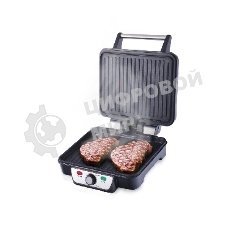 Гриль контактный электрический Centek CT-1463 1800 Вт, 2 жаровни 280х230 мм, антипригар, нагрев 240 гр, нерж отдел