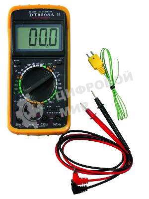 Инструменты Ресанта DT 9208A Мультиметр 61/10/507 3,5 разр ж/к дисплей, 32 режимов, температура