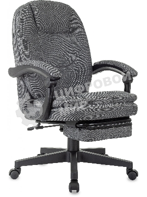 Кресло Бюрократ CH-868MSG-BF 3C1 серый, ткань, подставка для ног