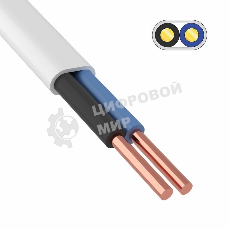 Провод ПБВВ/ПУСП 2x1,5 мм², 100 м ГОСТ 26445-85, ТУ 3551-021-38229892-2017
