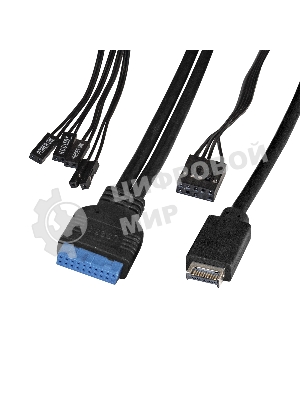 Компьютерный корпус Miditower ExeGate EX287372RUS XP-332UC-XP350 (ATX, XP350 с вент. 12см, 2*USB 3.0+1*TypeC, аудио, черный)