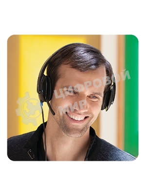 Гарнитура Logitech USB Headset H540 чёрный, проводная, USB