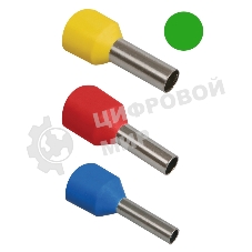 Наконечник-гильза изол. Е1612 (уп. 100 шт) IEK UGN10-016-08-12