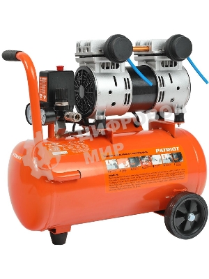 Компрессор поршневой безмасляный Patriot WO 24-260S, 260 л/мин, 8 бар, 1500 Вт, 24 л, быстросъемный 1/4