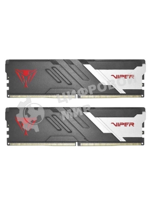 Оперативная память Patriot Viper Venom, DDR5, 64GB (2x32GB), 6400MHz, CL32, DIMM, с радиатором, черный