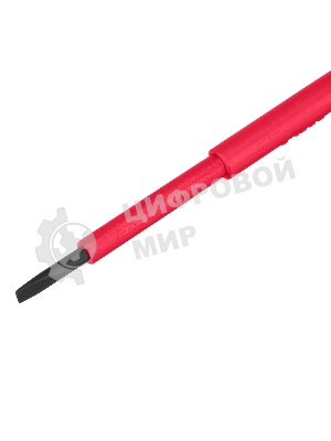 Отвертка Matrix Insulated, SL3,0 x 80 мм, CrMo, до 1000 В, двухкомп. рукоятка