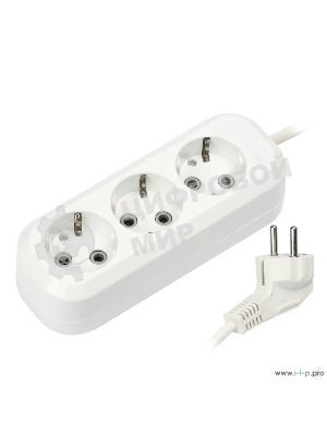 Удлинитель Smartbuy SBE-16-3-07-Z 3 гнезда 7 метра 16А/3,5 кВт с заземлением ПВС 3х1мм2