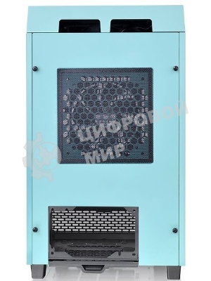 Компьютерный корпус Thermaltake The Tower 100 Turquoise черный без БП miniITX 1x120мм 3x140мм 2xUSB 3.0 audio bott PSU