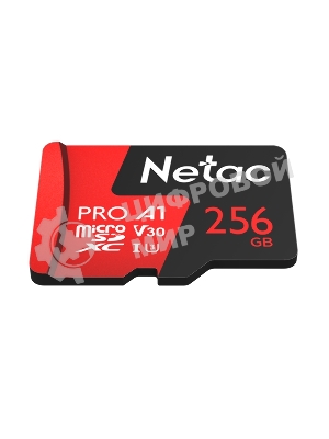 Флеш карта NeTac Карта памяти Netac MicroSD P500 Extreme Pro 256Gb, Retail version card only