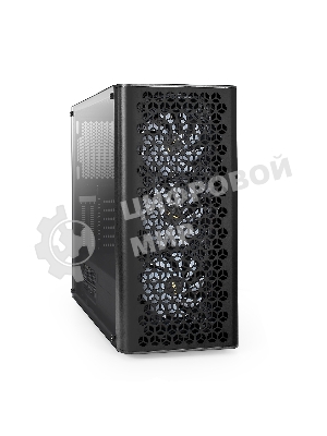 Компьютерный корпус Miditower ExeGate EVO-9202-NPX700 (ATX, БП 700NPX с вент. 12 см, с окном, 1*USB+1*USB 3.0, аудио, 3 вент. 12см с RGb подсветкой)