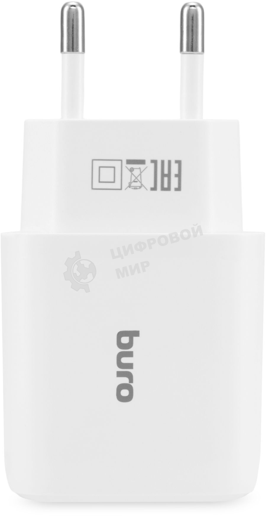 Сетевое зарядное устройство Buro BUWH1 15.5W 3.1A 2xUSB универсальное белый